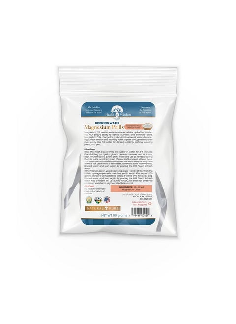 Magnesium Prills - Structured Water Devices, Magnesium Laundry Beads, Topical Magnesium, Precious Mineral, Magnesium Water, Deionized Water, Magnesium Soak - 3.18 Ounces
