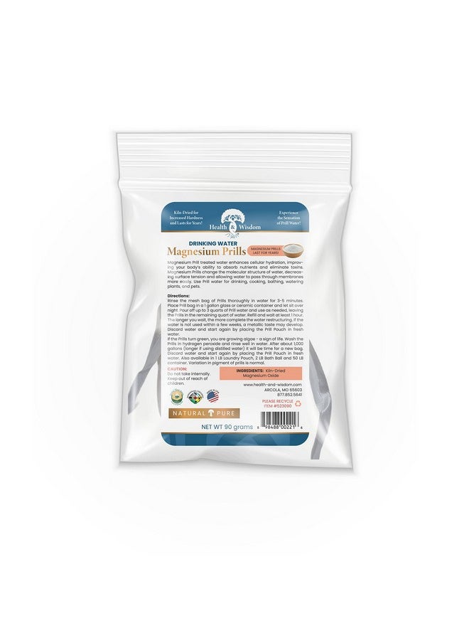 Health and Wisdom - Magnesium Prills - Structured Water Devices, Magnesium Laundry Beads, Topical Magnesium, Precious Mineral, Magnesium Water, Deionized Water, Magnesium Soak - 3.18 Ounces - Image 1