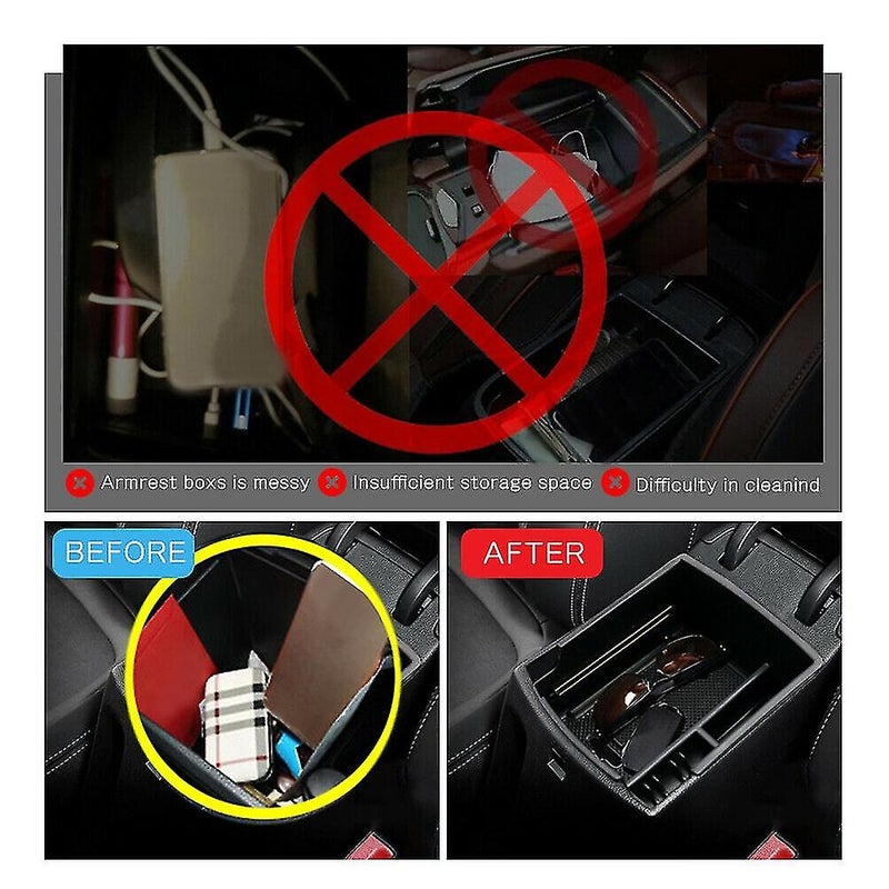 For 2020 Hyundai Venue Car Armrest Storage Box With Rubber Mat - Image 4