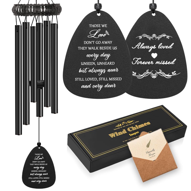 Soopau Sympathy Gifts for Loss of Loved One, 30" Metal Memorial Wind Chimes for Loss of Mom Dad, Windchimes in Memory of A Loved One, Bereavement Condolences Gift for Loss - Image 1