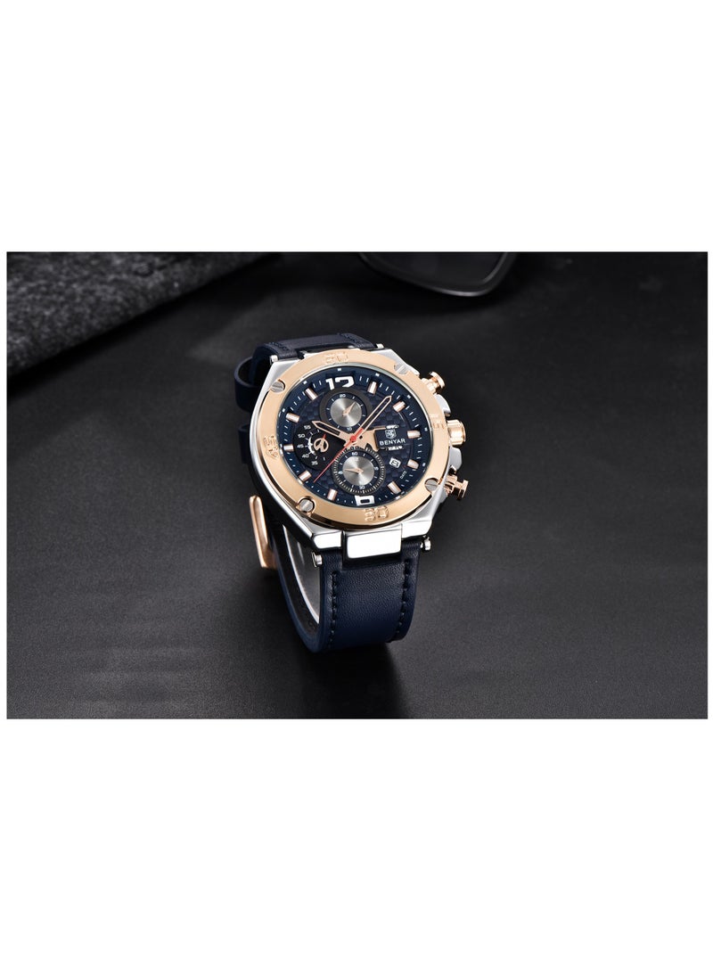 Watches for Men Watch Quartz Luxury Leather Waterproof Chronograph Watch 5151 - pzsku/Z497687350E2EE176F608Z/45/_/1712562383/3fbaae7f-1cb4-48f3-bd60-8e154d74dc62