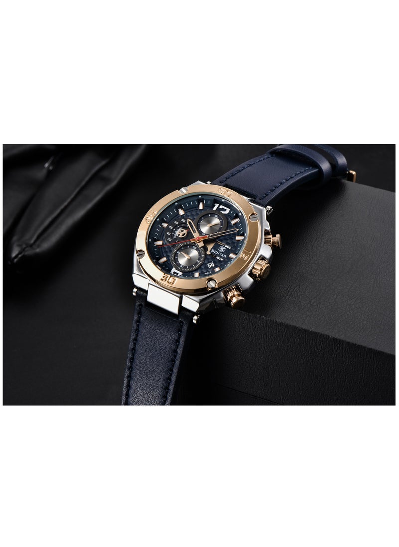 Watches for Men Watch Quartz Luxury Leather Waterproof Chronograph Watch 5151 - pzsku/Z497687350E2EE176F608Z/45/_/1712562384/ed32a554-6b7b-4c7a-bad5-f3748a21a303