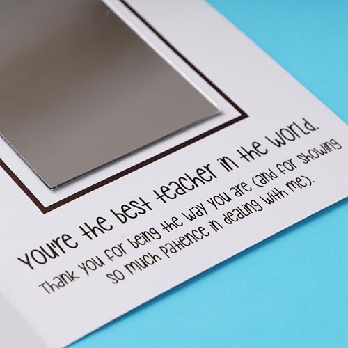 Oye Happy - Teacher’s Day Mirror Greeting Card | Unique Reflective Thank You Card for Teachers, Mentors & Educators | Appreciation Mirror Card for Teacher’s Day - Image 4