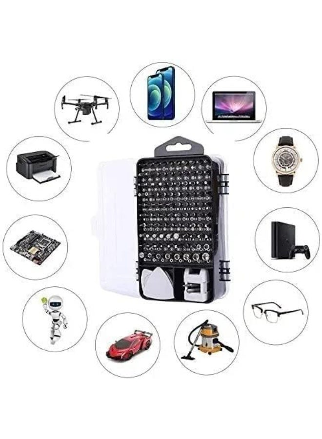 Latest 115-in-1 PC Repair Screwdriver Set, Professional Precision Screwdriver Kit, Multi-Function Magnetic Repair Tool Kit for Mobiles, Tablets, Glasses, Laptops, and PCs – Gray - Image 2