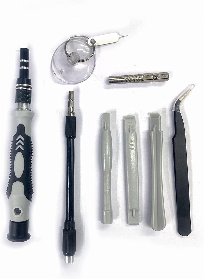 Latest 115-in-1 PC Repair Screwdriver Set, Professional Precision Screwdriver Kit, Multi-Function Magnetic Repair Tool Kit for Mobiles, Tablets, Glasses, Laptops, and PCs – Gray - Image 4