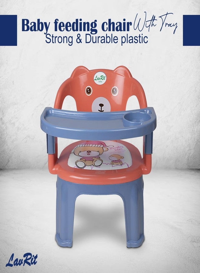 LavRit Plastic Baby Feeding Chair, with Tray Chair/Booster Plastic Chair for Kids/Feeding Chair for Kids,Portable Eating/Safe Chair(1-3 Years)/Upto 20 Kgs - Image 3