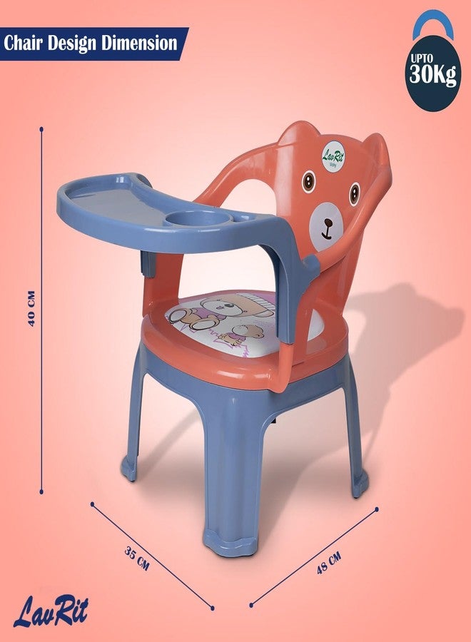 LavRit Plastic Baby Feeding Chair, with Tray Chair/Booster Plastic Chair for Kids/Feeding Chair for Kids,Portable Eating/Safe Chair(1-3 Years)/Upto 20 Kgs - Image 4