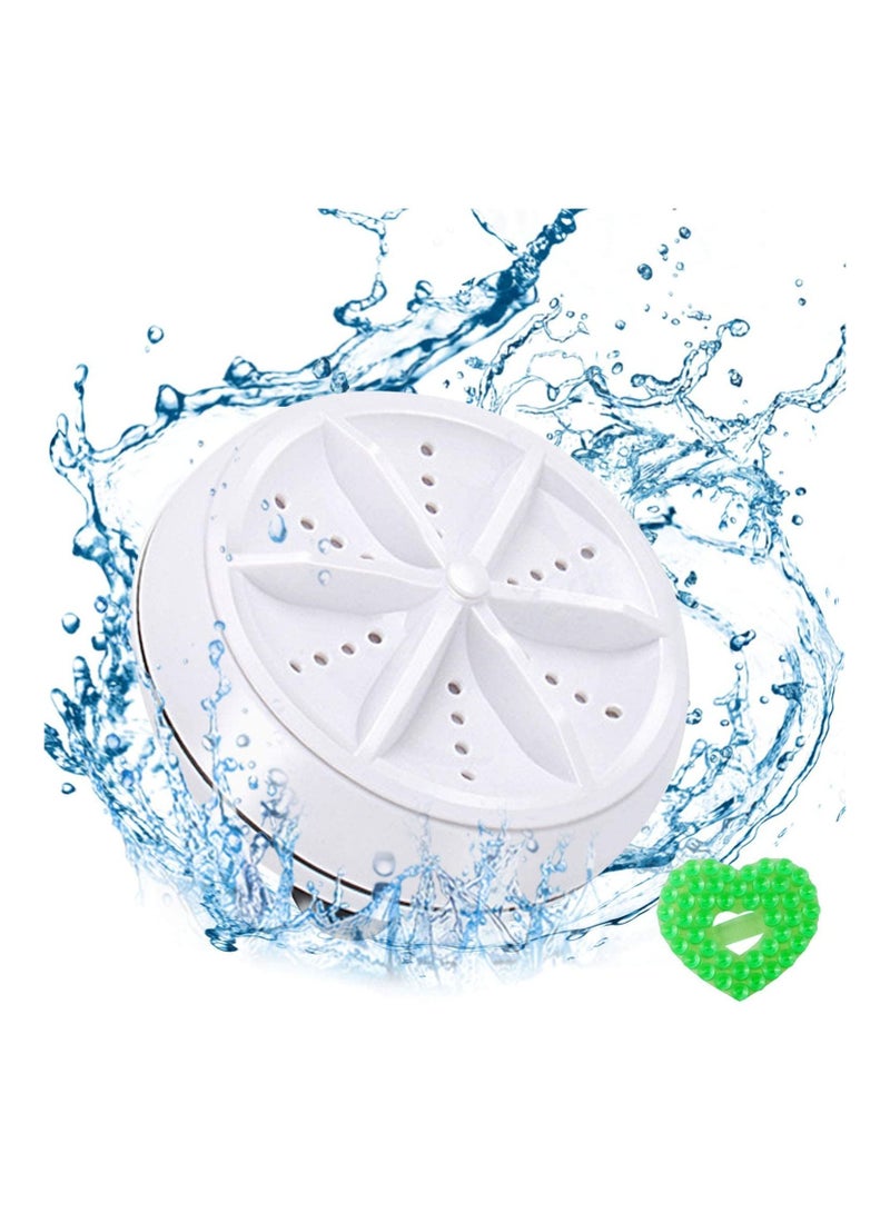 DubaiGallery Portable Mini Washing Machine,Turbo Washer & Dishwasher with USB Powered Portable Ultrasonic Turbine Sterilization Removes Dirt for Personal Laundry Travel Business RV Trip Apartment - Image 5
