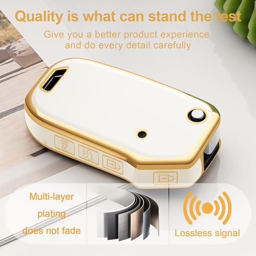 Tengare for Kia Key Fob Cover Flip Car Key Case fits K5 LX Seltos S LS Sorento Soul Sportage NIRO Forte LXS FE - Image 2
