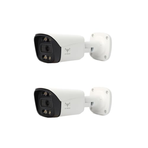 JK Vision 5MP 2 Bullet IP Camera Combo with 18 LED, Night Vision, Built in Audio, 30M Range, 1 Year Warranty - Image 1