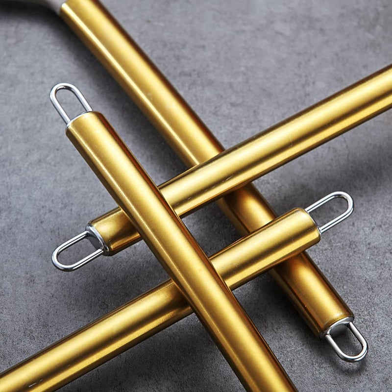 Berglander Gold Kitchen Utensils Set, 38 Pieces Non-stick Silicone Cooking Tools Spoon Spatula Set With Sturdy Stainless Steel Utensil Holder, Dishwasher Safe - Image 3