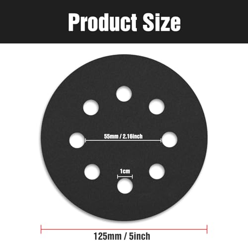 Pukamam 100 Pcs 5 inch Wet Dry Sanding Discs Grit 80 120 180 240 320 400 600 800 1000 2000 Hook and Loop 8 Hole Silicon Carbide Orbital Sander Sandpaper - Image 2