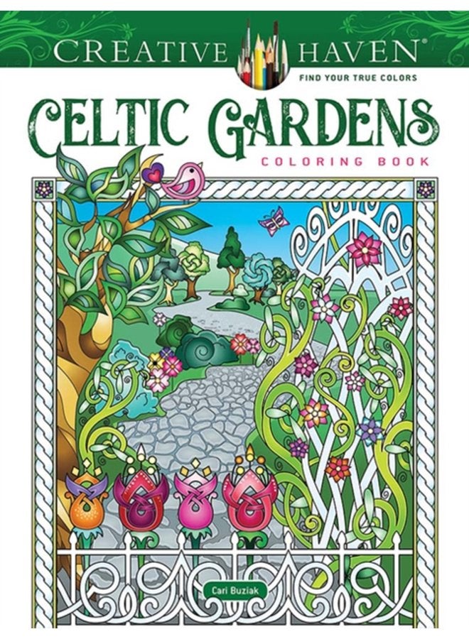Creative Haven Celtic Gardens Coloring Book - Paperback