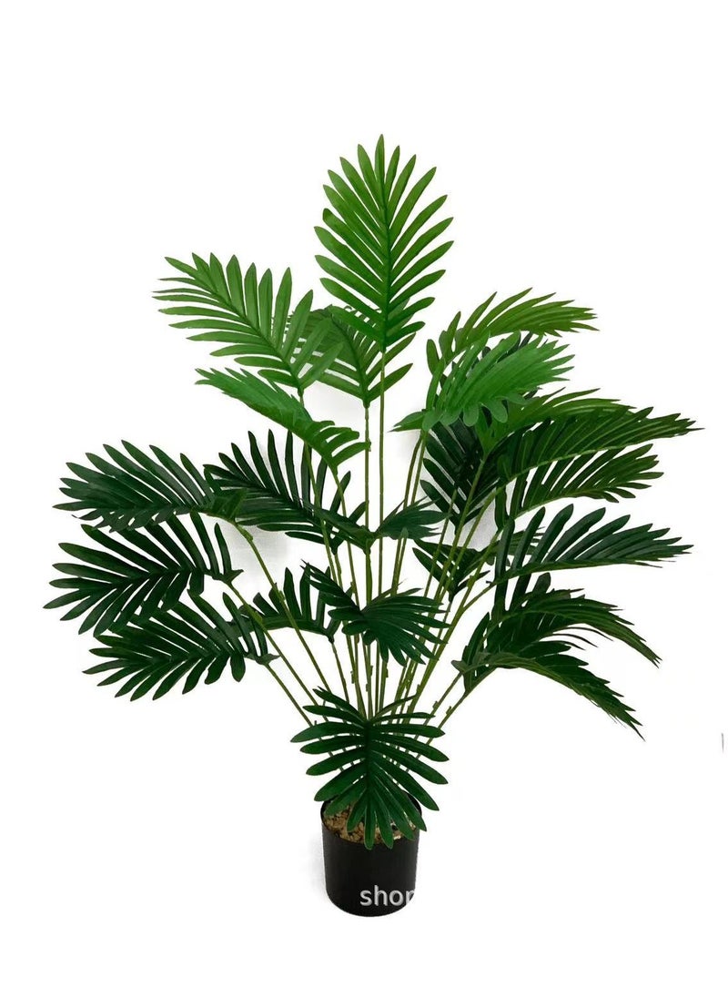 Generic 24 Artificial Green Palm Leaves for Home Decoration (One Branch Without Pot)  - Image 1