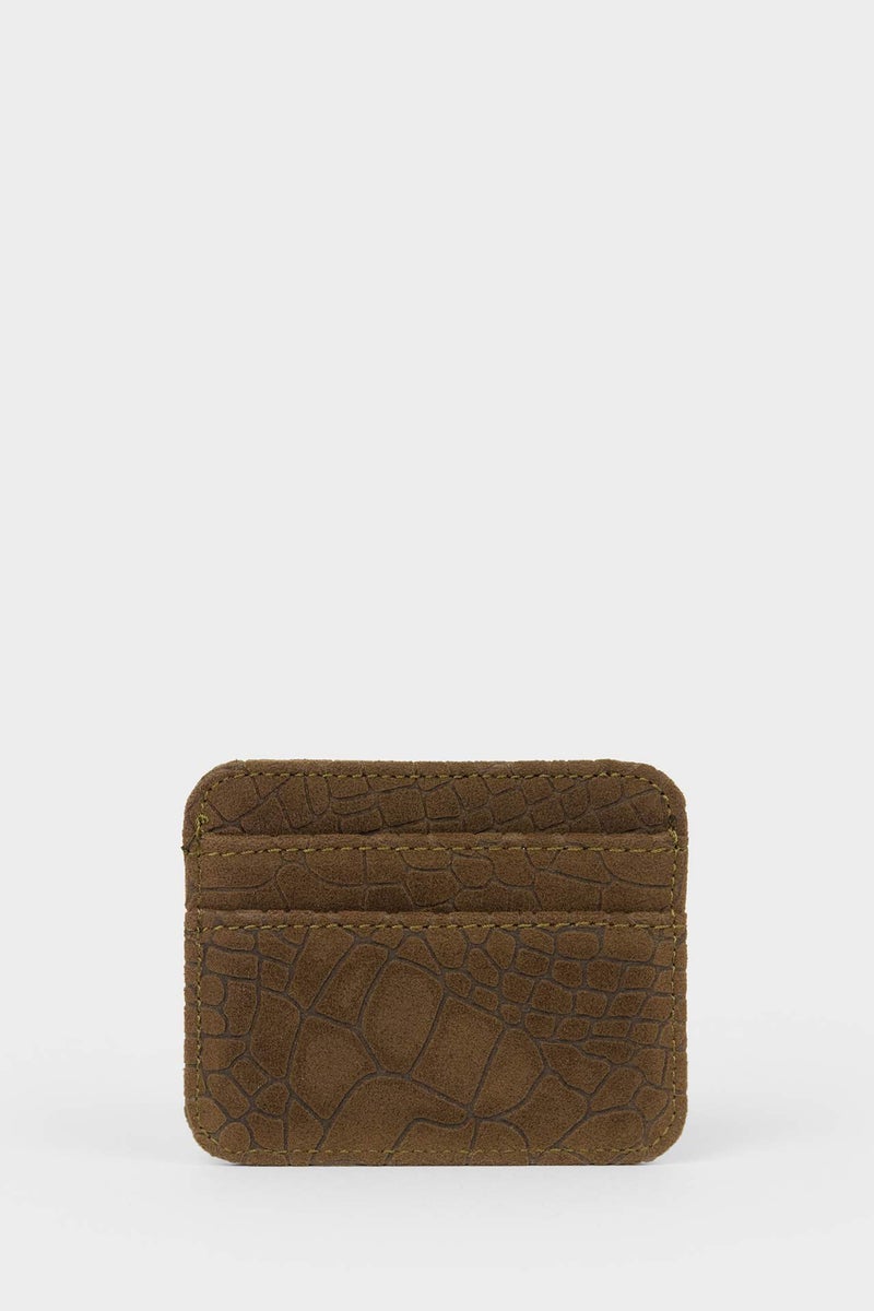 DeFacto Woman Suede Business Card Wallet - Image 4