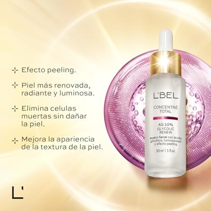L'BEL - Concentré Total Glycolic Renew 10% Renewing Facial Serum Peeling effect with Glycolic Acid - Image 3