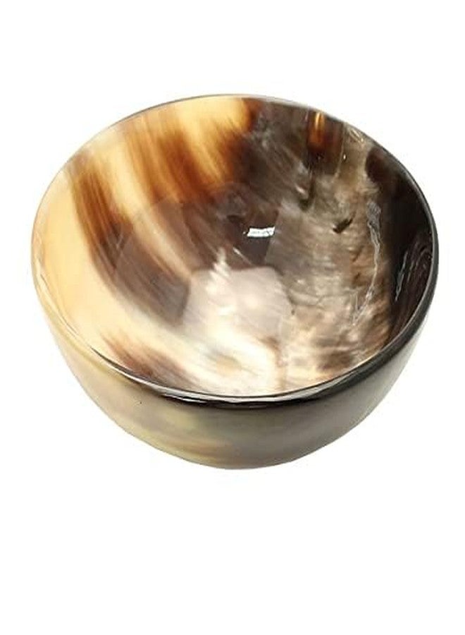 AYZCORP Set of 2Horn Bowl Viking Norse Medieval Reenactment| HORN BOWL | Hand Crafted for SERVING & SHAVING BOWLS gift for mother, father Husband christmas gift-(5" Diam. x 2" Deep) (2) - Image 5