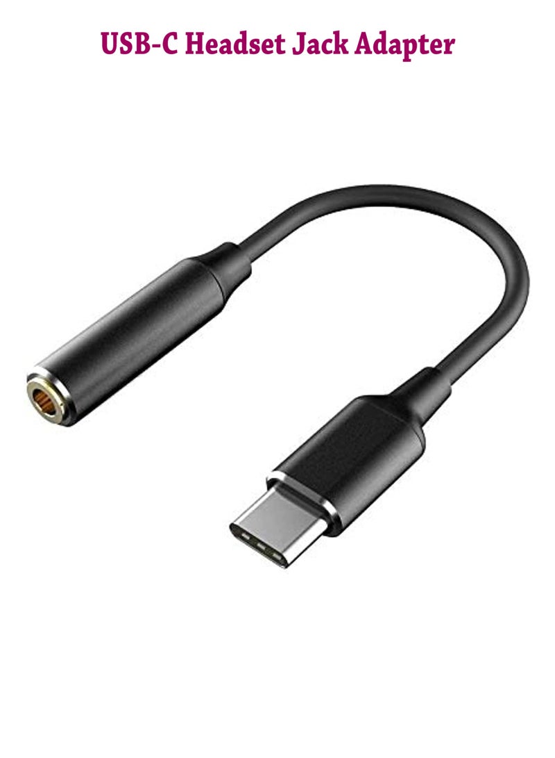 USB-C Headset Jack Adapter - Black  - Image 1
