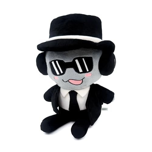 Adenzai Forsaken Black Plush Toy Soft Black Character Plush Stuffed Animal Cute Forsaken Game Collectible Plushie Gift for Kids and Gamers - Image 1