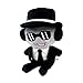 Adenzai Forsaken Black Plush Toy Soft Black Character Plush Stuffed Animal Cute Forsaken Game Collectible Plushie Gift for Kids and Gamers - Image 2