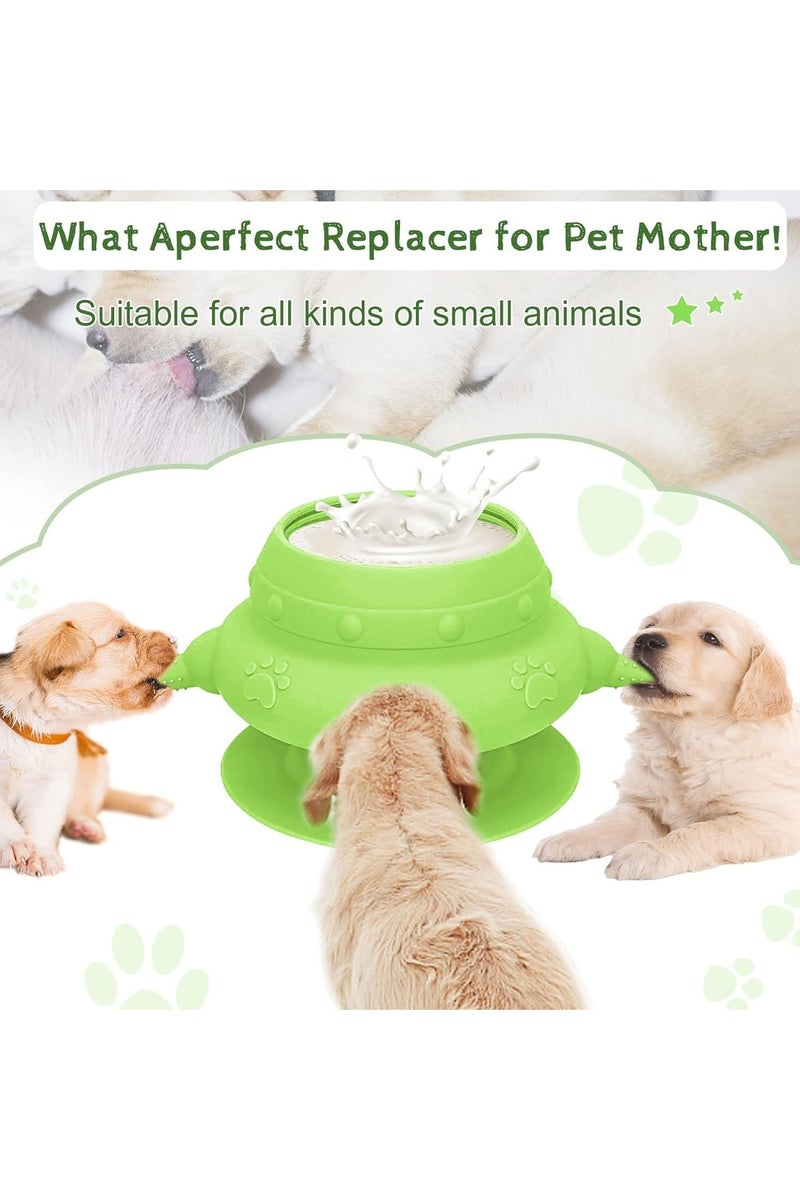 Silicone Feeding Bottle with 4 Teats for Kittens, Puppies and Rabbits 240ml (Color as Available) - Image 4