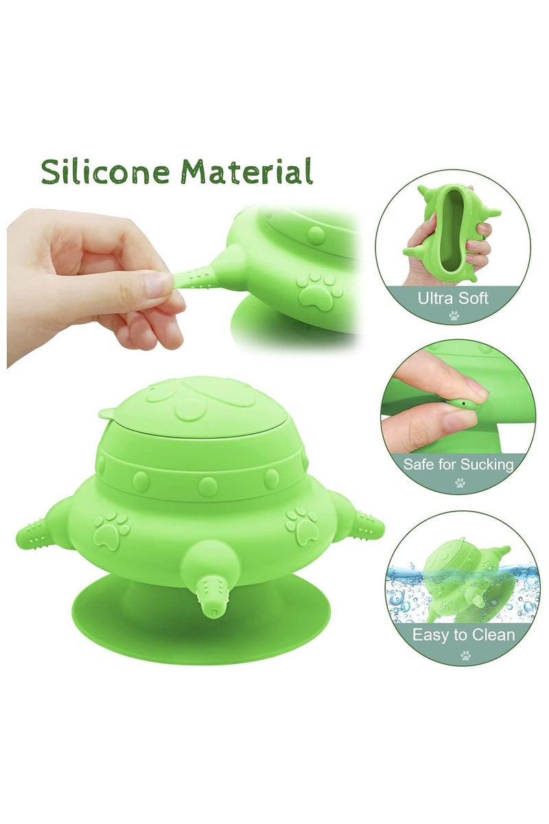 Silicone Feeding Bottle with 4 Teats for Kittens, Puppies and Rabbits 240ml (Color as Available) - Image 5