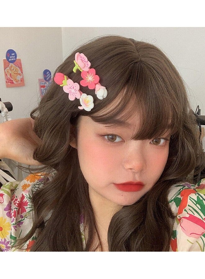 SUN Ring SUNRING Korean Fashion Style Pearl Rhinestone Metal Hair Clips and Hair Pins Barrettes Pins For Women and Girls (pink) (Pack of 4, pink) - Image 4