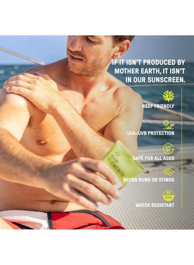 Raw Elements Face and Body Mineral Sunscreen SPF 30 Tube, Organic Sunblock Daily Protection, Non Toxic Reef Safe, Water Resistant, Cruelty Free, 3 oz (Pack of 1) - Image 4