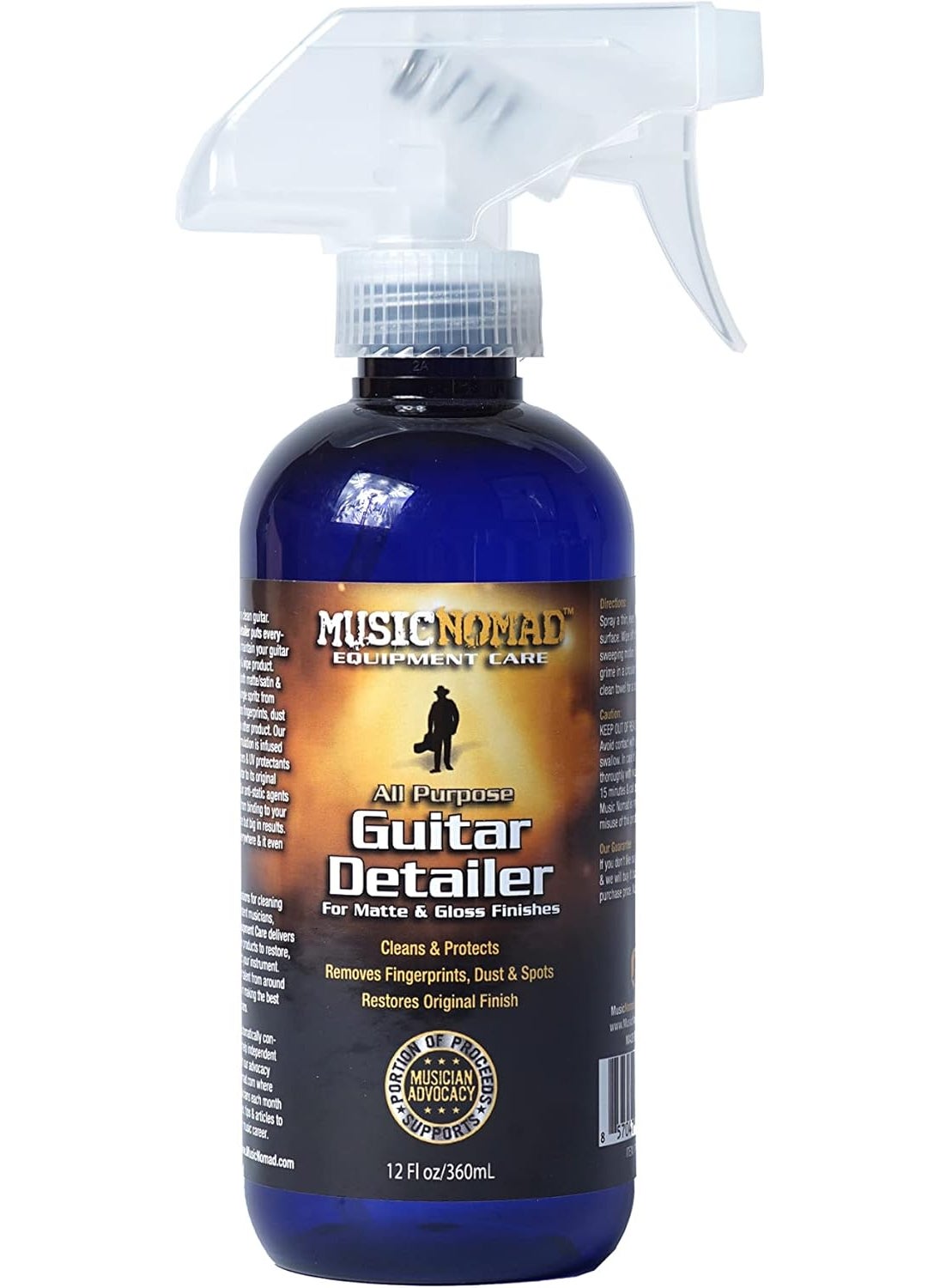 MusicNomad MusicNomad MN152 Premium Guitar Detailer for Matte and Gloss Finishes 12oz  - Image 1