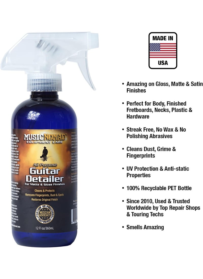 MusicNomad MusicNomad MN152 Premium Guitar Detailer for Matte and Gloss Finishes 12oz  - Image 2