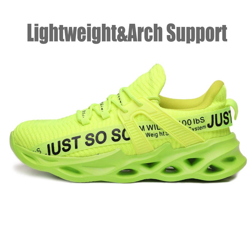 Furuian Steel Toe Shoes for Women Men Lightweight Slip On Safety Work Shoes Comfortable Steel Toe Sneakers Green - Image 2