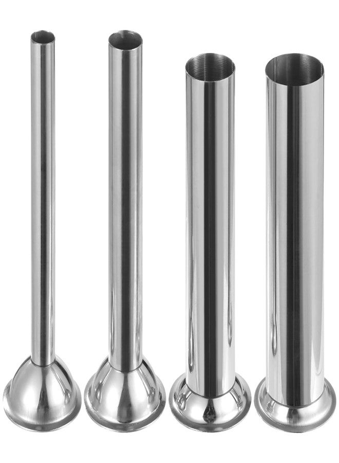 COSYOO 4Pcs Sausage Stuffing Tubes,Stainless Steel Sausage Stuffer Funnels for Meat Grinder,Sausage Filling Tuber,Sausage Stuffer Parts,Multiple Diameters 4 Sizes 0.63"/16mm,0.86"/22mm,1.26"/31mm,1.5"/38mm - Image 2