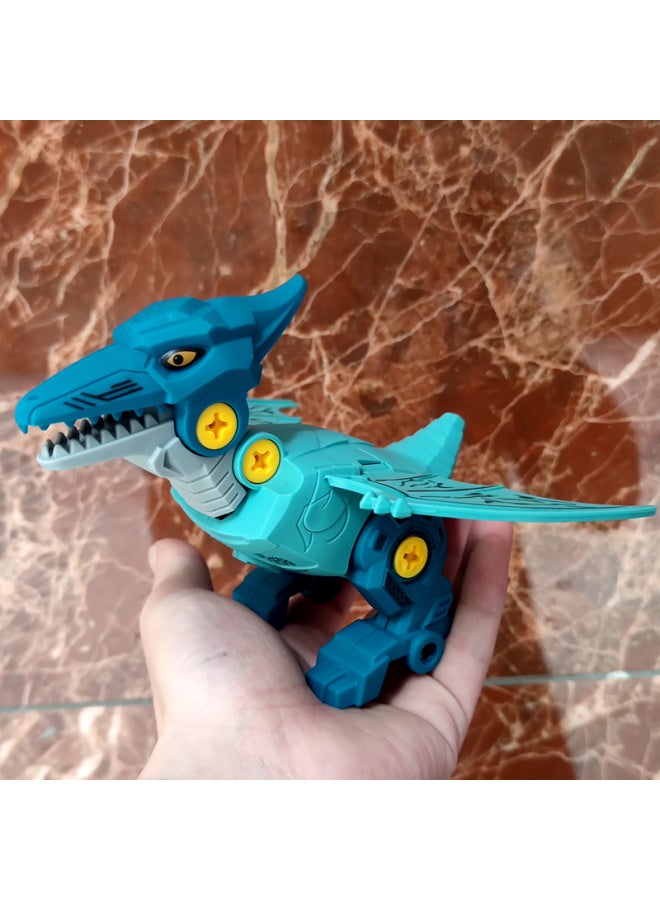 # Disassemble And Assemble Dinosaur Eggs Pterosaur Dinosaur Toys Boys Children Twisted Eggs DIY Assembled Tyrannosaurus Rex Building Blocks To Play-Color:Double Crown Dragon Egg Costume  - Image 4