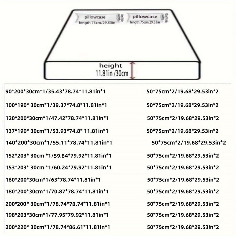 3 قطع طقم ملاءة مضبوطة بنقوش هندسية مربعة مقاس 62.99 × 78.74 بوصة كينج سنجل صغير مع أغطية وسائد - Image 3