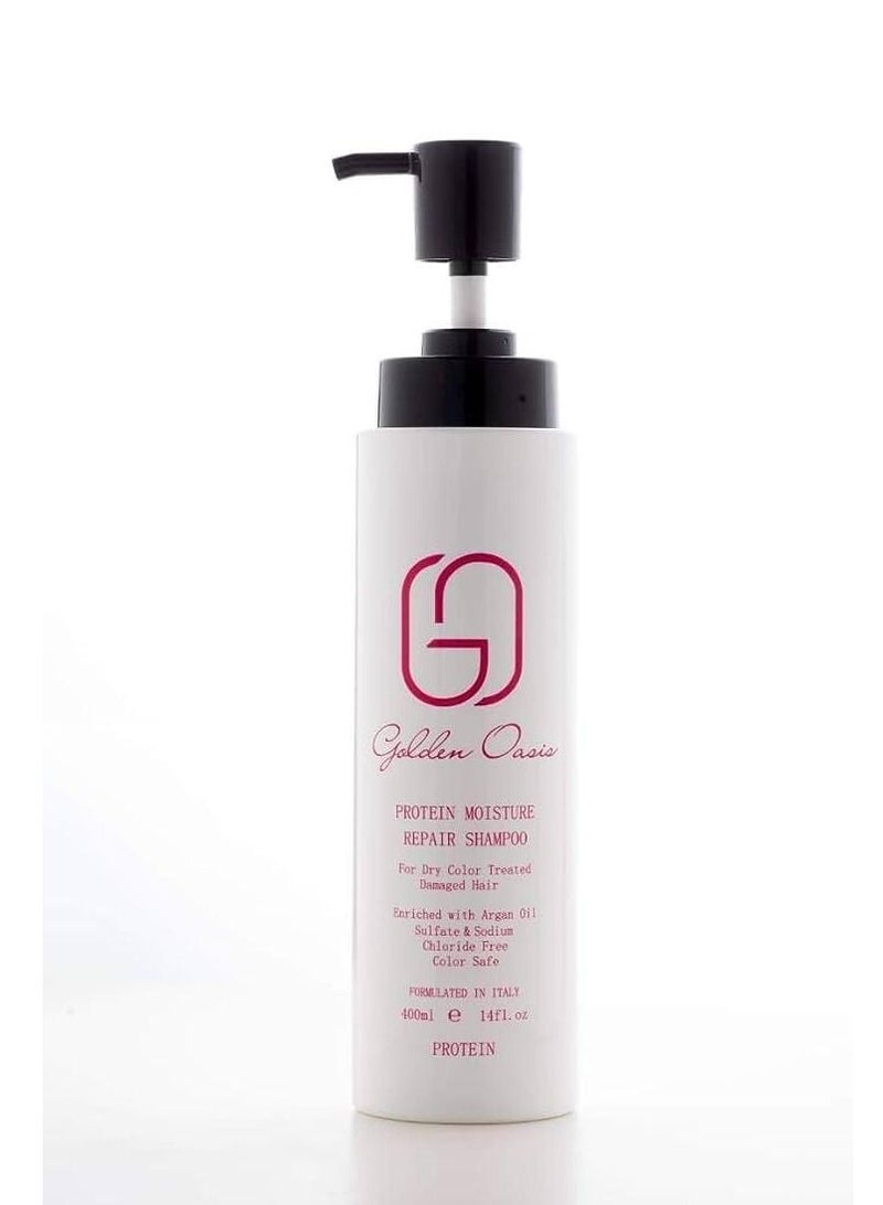 Golden Oasis Protein Moisture Repair  Shampoo For Dry Color Treated Damaged Hair  Argan oil 400 ml - Image 1
