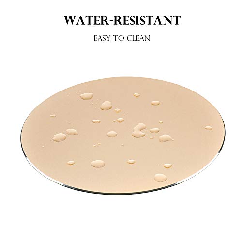 ProElife Premium Aluminum Metal Mouse Pad Mice Mat 8.66 inch (Round, Champagne Gold) - Image 3