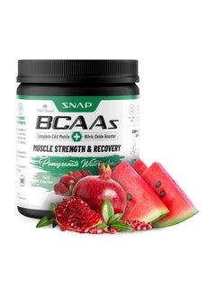 SNAP SUPPLEMENTS BCAAs Muscle Strength and Recovery Complete Zero sugar and Naturally sweetened,supports quick recovery, promotes strength, replenishes and hydrates, 30 Servings Dietary Supplement,Pomegranate Watermelon,,Net Wt 9.1oz,258g  - Image 4