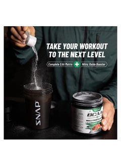 SNAP SUPPLEMENTS BCAAs Muscle Strength and Recovery Complete Zero sugar and Naturally sweetened,supports quick recovery, promotes strength, replenishes and hydrates, 30 Servings Dietary Supplement,Pomegranate Watermelon,,Net Wt 9.1oz,258g  - Image 3