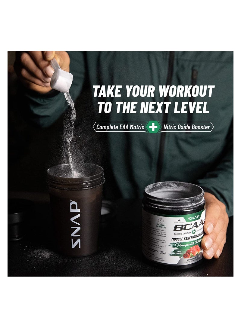 سناب للمكملات الغذائية BCAAs قوة العضلات والتعافي من أجل قوة العضلات للنساء والرجال 30 حصة مكمل غذائي - Image 4
