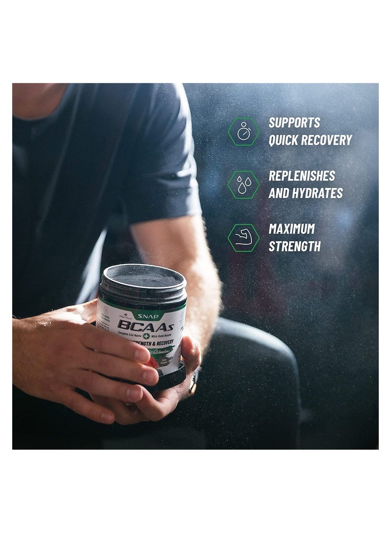 سناب للمكملات الغذائية BCAAs قوة العضلات والتعافي من أجل قوة العضلات للنساء والرجال 30 حصة مكمل غذائي - Image 3