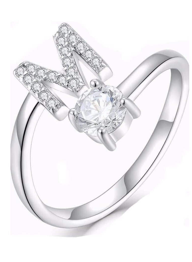 general Adjustable M shape ring made of 925 Italian silver - Image 2