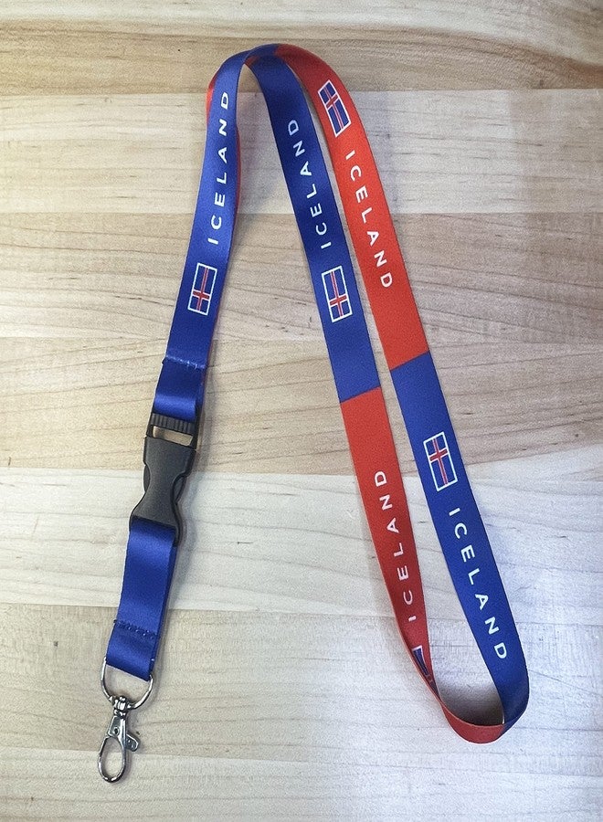 Desert Cactus Iceland Lanyard with Snap Buckle (Lanyard) - Image 3