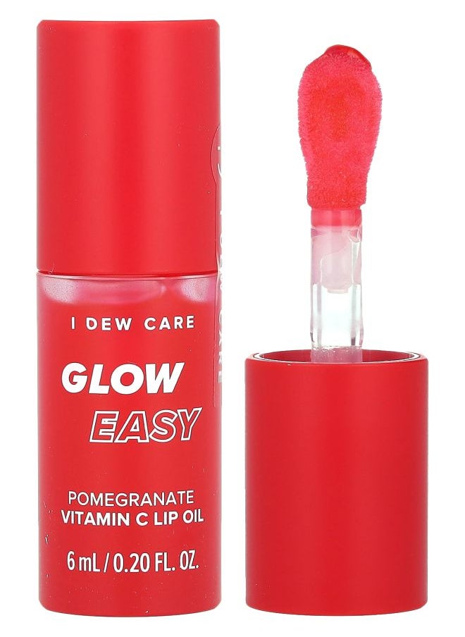I DEW CARE Glow Easy Vitamin C Lip Oil Pomegranate 0.20 fl oz (6 ml) 