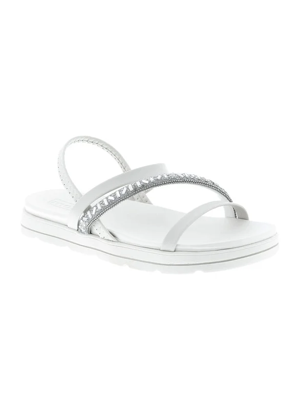 MOLECA Moleca Ladies Sandals With Back Strap Off White | Made In Brazil