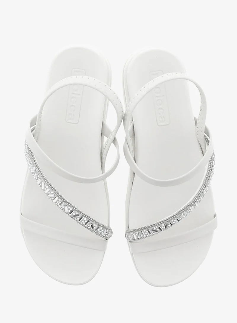 Moleca Off White Sandals for Women with Back Strap – Stylish & Supportive sling Back Ladies Sandals for Women | Best Price UAE