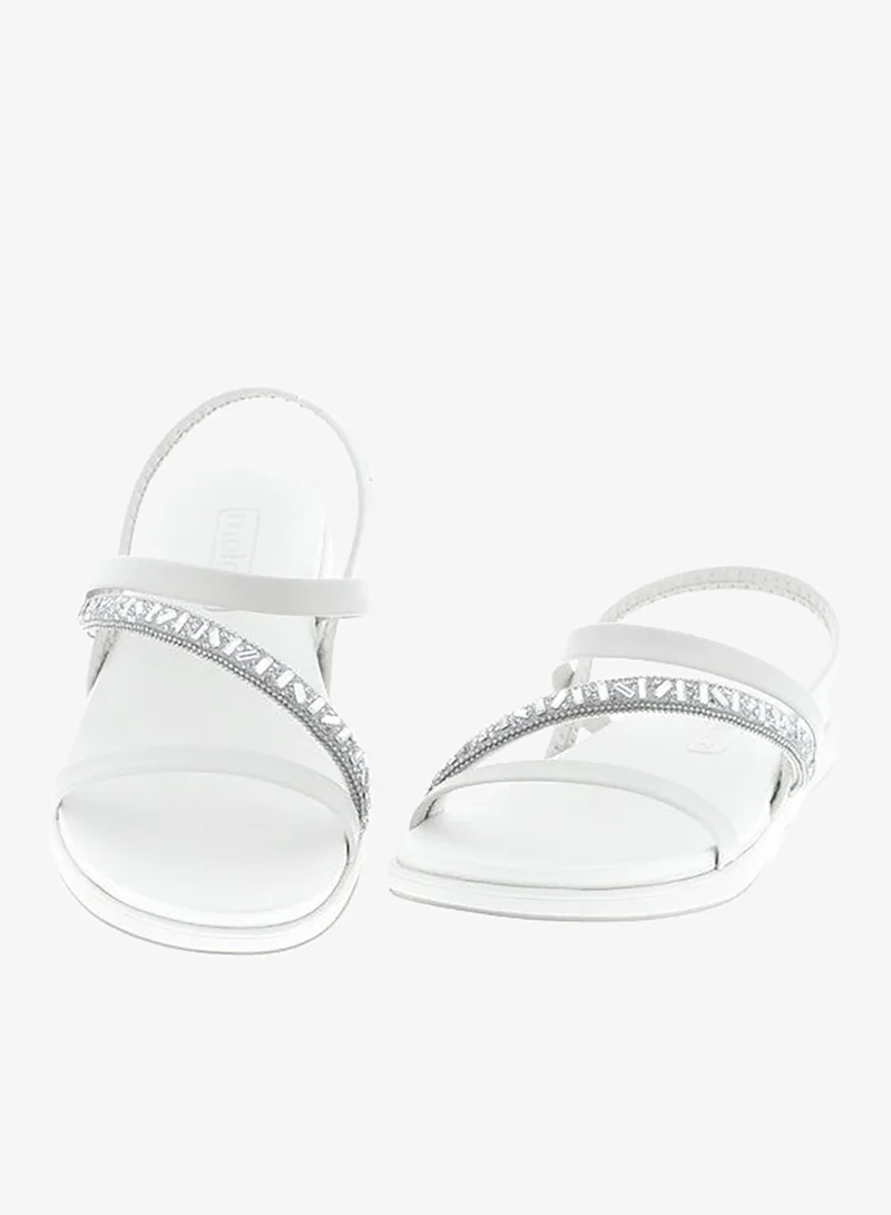 Moleca Off White Sandals for Women with Back Strap – Stylish & Supportive sling Back Ladies Sandals for Women | Best Price UAE
