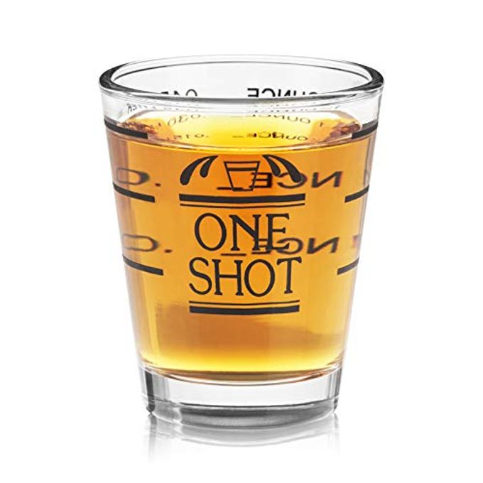 True Bullseye Measuring Shot Glasses, Accessories, Reusable Measuring shot Glass, Set of 1, 1.5 oz.