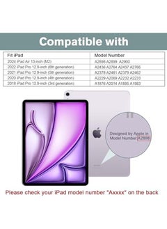 Procases Ipad Pro 12.9 Case 2022 2021 2020 2018 Slim Stand Hard Back Shell Smart Cover For Ipad Pro 12.9 Inch 6Th Generation 2022 5Th Gen 2021 4Th Gen 2020 3Rd Gen 2018 Black  - Image 2
