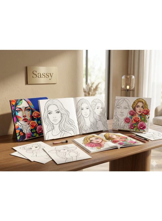 ماندالا كتيب ماندالا (مانديلا) برنسيس Princess (Mandala Princess Coloring Book) الترند للعلاج بالفن والاسترخاء وتنمية الإبداع والتركيز والتأمل وتخفيف التوتر - عالم الأميرات الساحر والجمال الخيالي وتفريغ الطاقة - 24 لوحة فنية (12 ورقة وش وضهر) لعلاج التوتر والقلق والتفكير الزائد Art Therapy Mindfulness Activity Booklet - مقاس 23×24 سم - تنبيه هام: لون وتصميم الغلاف الخارجي قد يختلف حسب الدفعة المتاحة مع ثبات المحتوى الداخلي الأصلي بالكامل والفرق في لون الغلاف فقط - Image 1