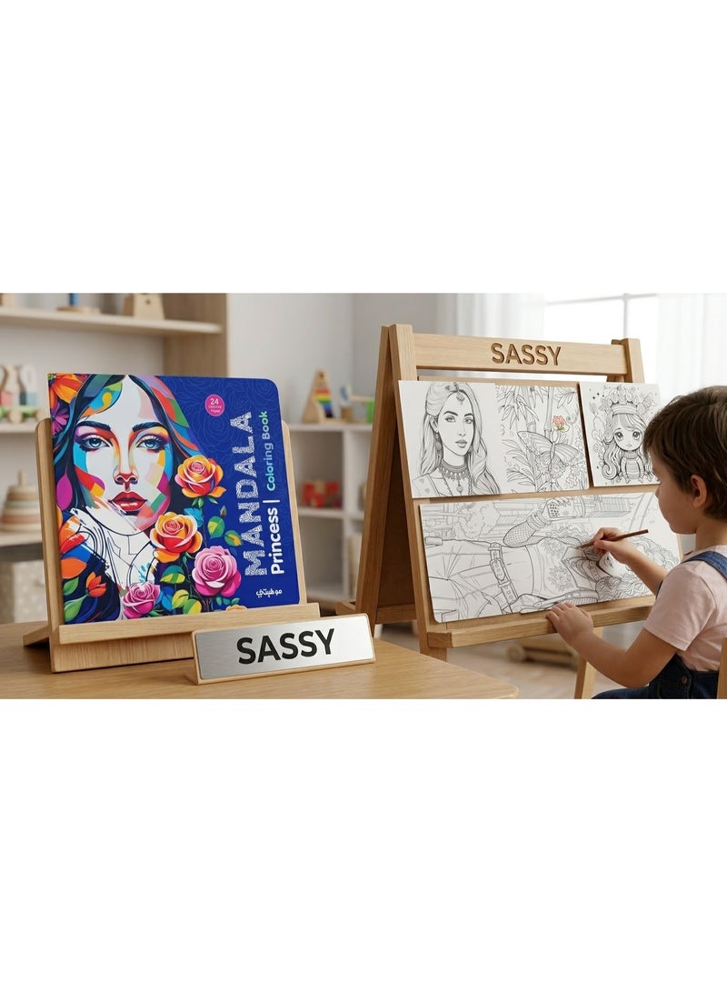 ماندالا كتيب ماندالا (مانديلا) برنسيس Princess (Mandala Princess Coloring Book) الترند للعلاج بالفن والاسترخاء وتنمية الإبداع والتركيز والتأمل وتخفيف التوتر - عالم الأميرات الساحر والجمال الخيالي وتفريغ الطاقة - 24 لوحة فنية (12 ورقة وش وضهر) لعلاج التوتر والقلق والتفكير الزائد Art Therapy Mindfulness Activity Booklet - مقاس 23×24 سم - تنبيه هام: لون وتصميم الغلاف الخارجي قد يختلف حسب الدفعة المتاحة مع ثبات المحتوى الداخلي الأصلي بالكامل والفرق في لون الغلاف فقط - Image 5